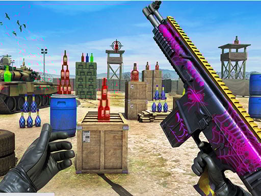 New Bottle Shooting Game 